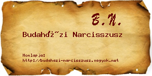 Budaházi Narcisszusz névjegykártya